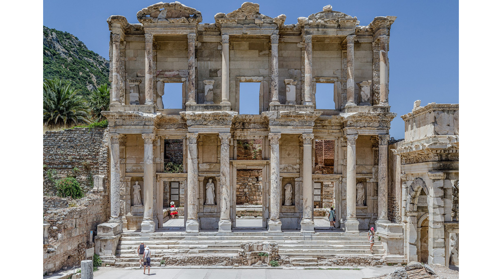 roman architecture libya library of celsus